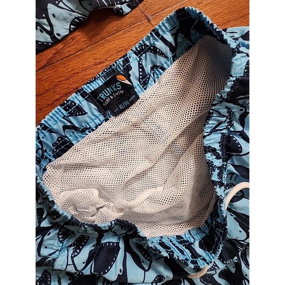 Trunks Surf And Swim CO. Shark Blue Shorts and Shirt Size XL YOUTH Sanro Short - Picture 6 of 8